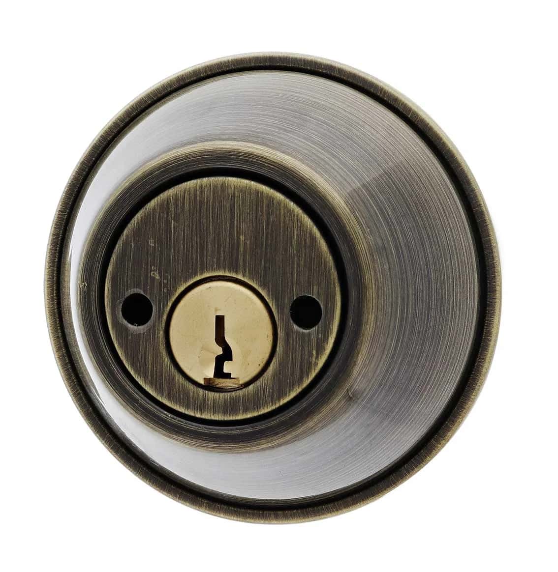 Antique double cylinder deadbolt hardware