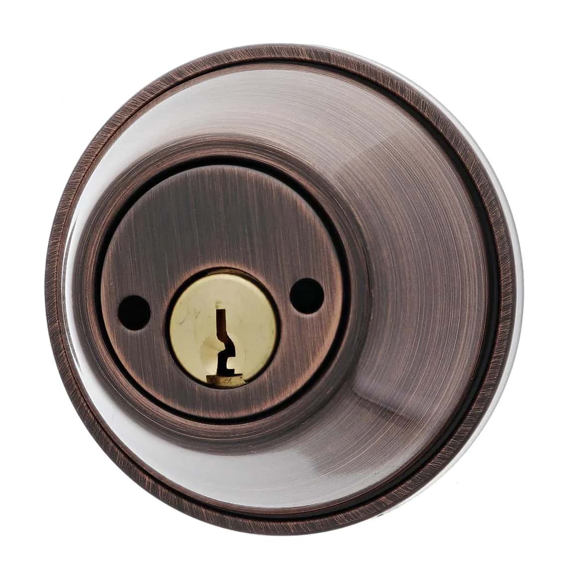 Bronze double cylinder deadbolt hardware
