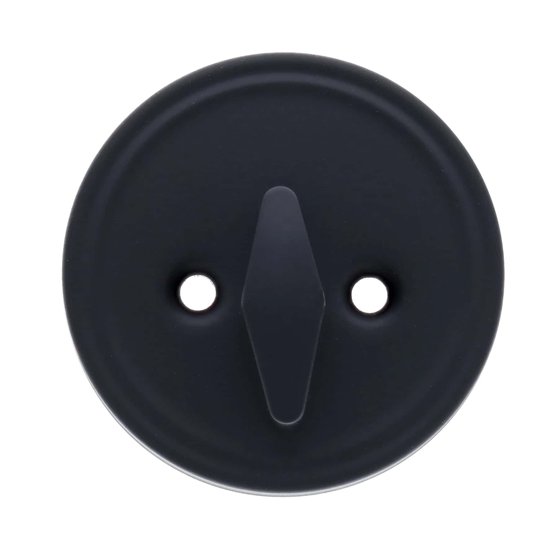 Matte black single cylinder deadbolt hardware