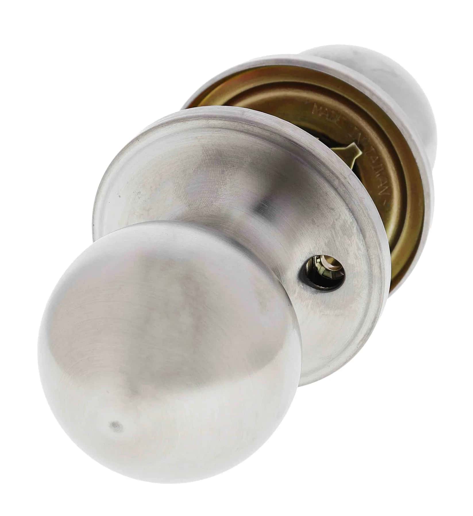 Satin stainless steel passage doorknob hardware