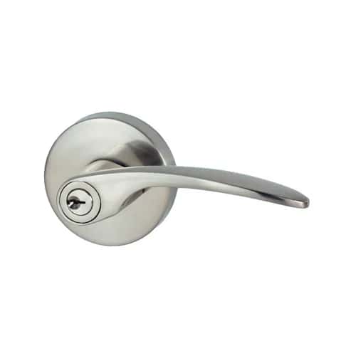 Satin stainless steel Nidus entrance lever hardware