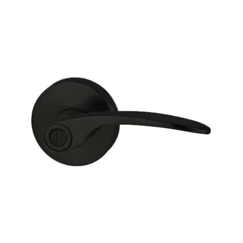 Matte black Nidus privacy lever hardware