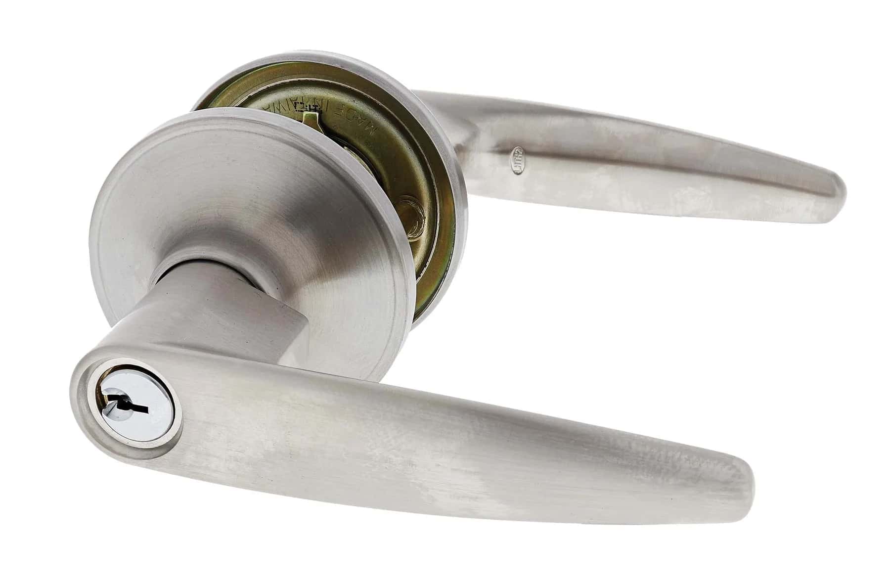 Satin stainless steel SL7000 entrance lever hardware