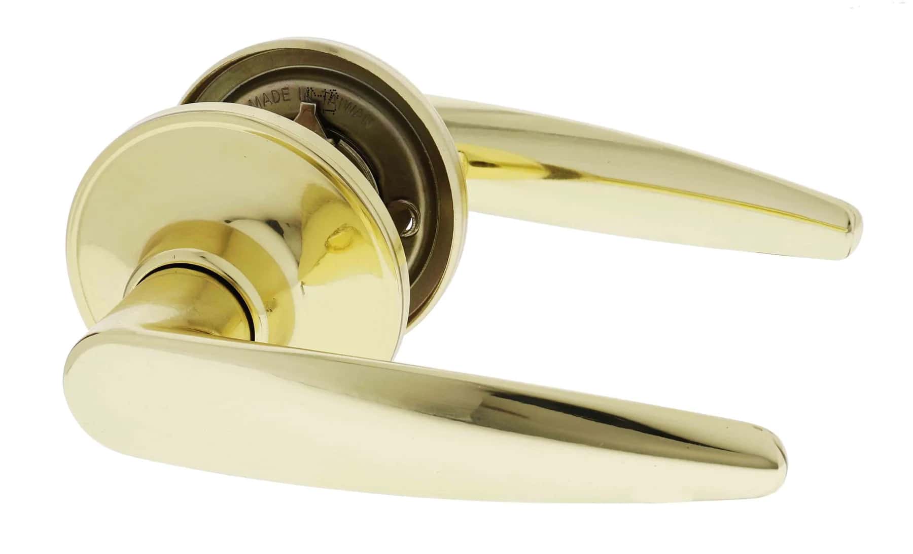 Polished brass SL7000 passage lever hardware