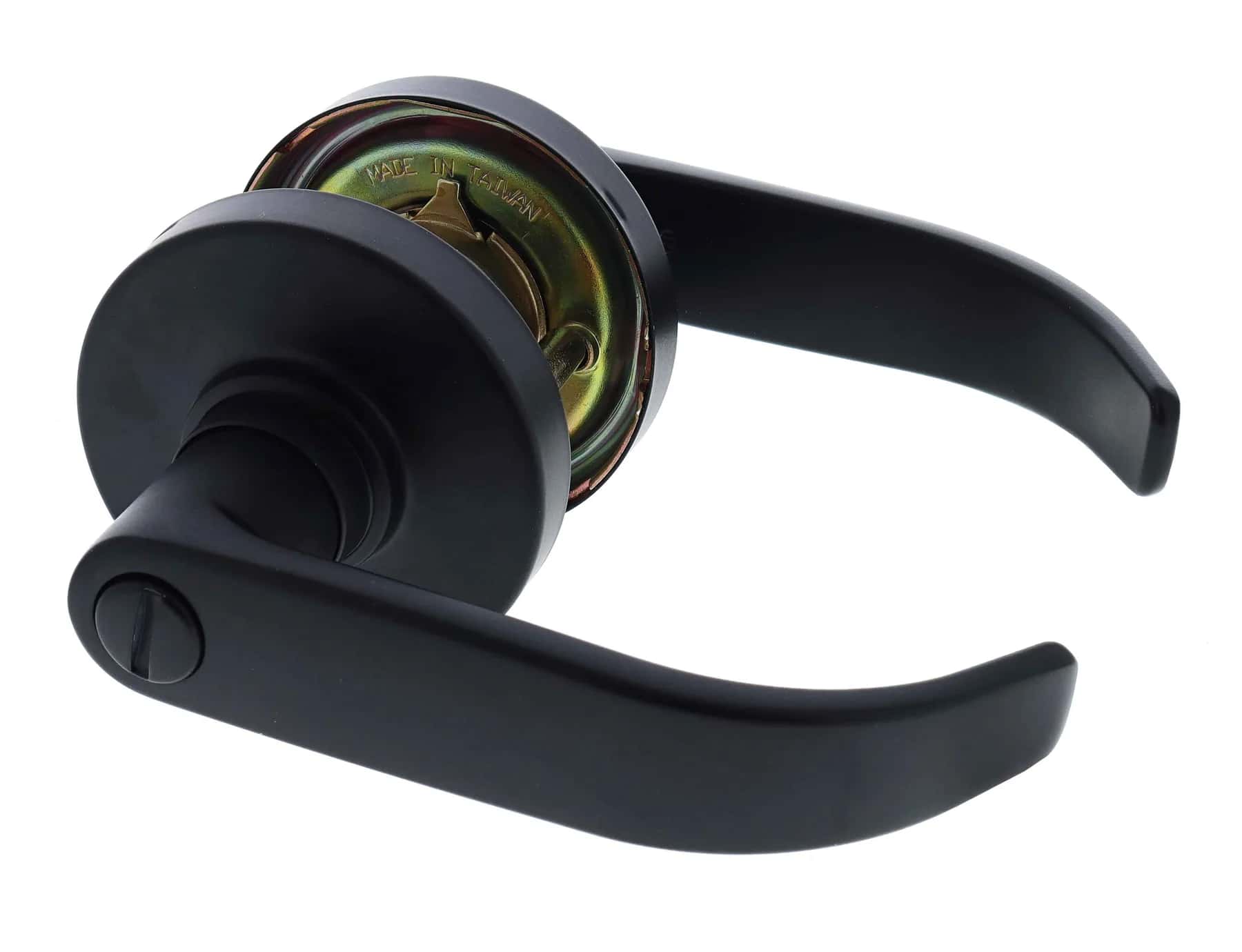 Matte black SL8030 privacy lever hardware