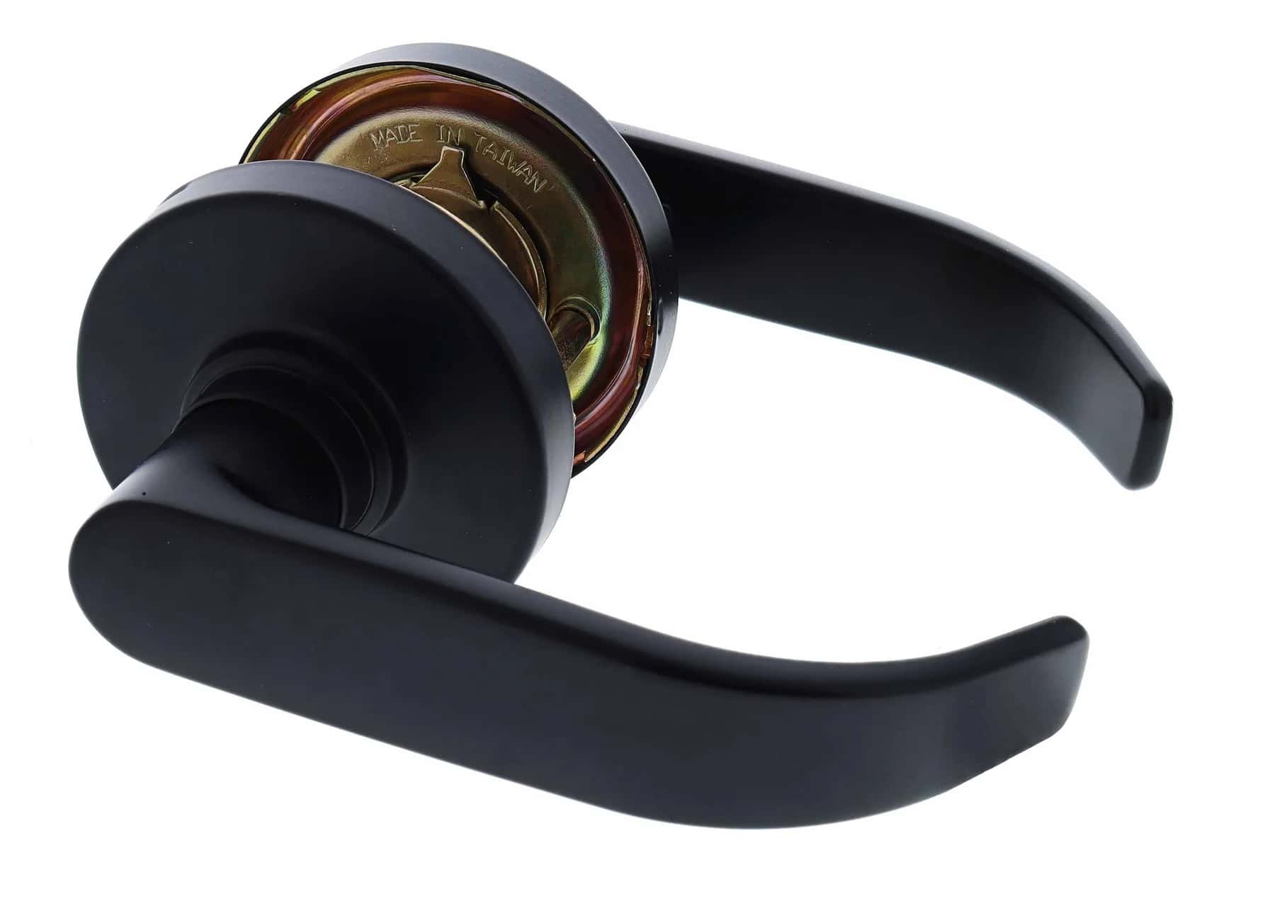 Matte black SL8082 passage lever hardware