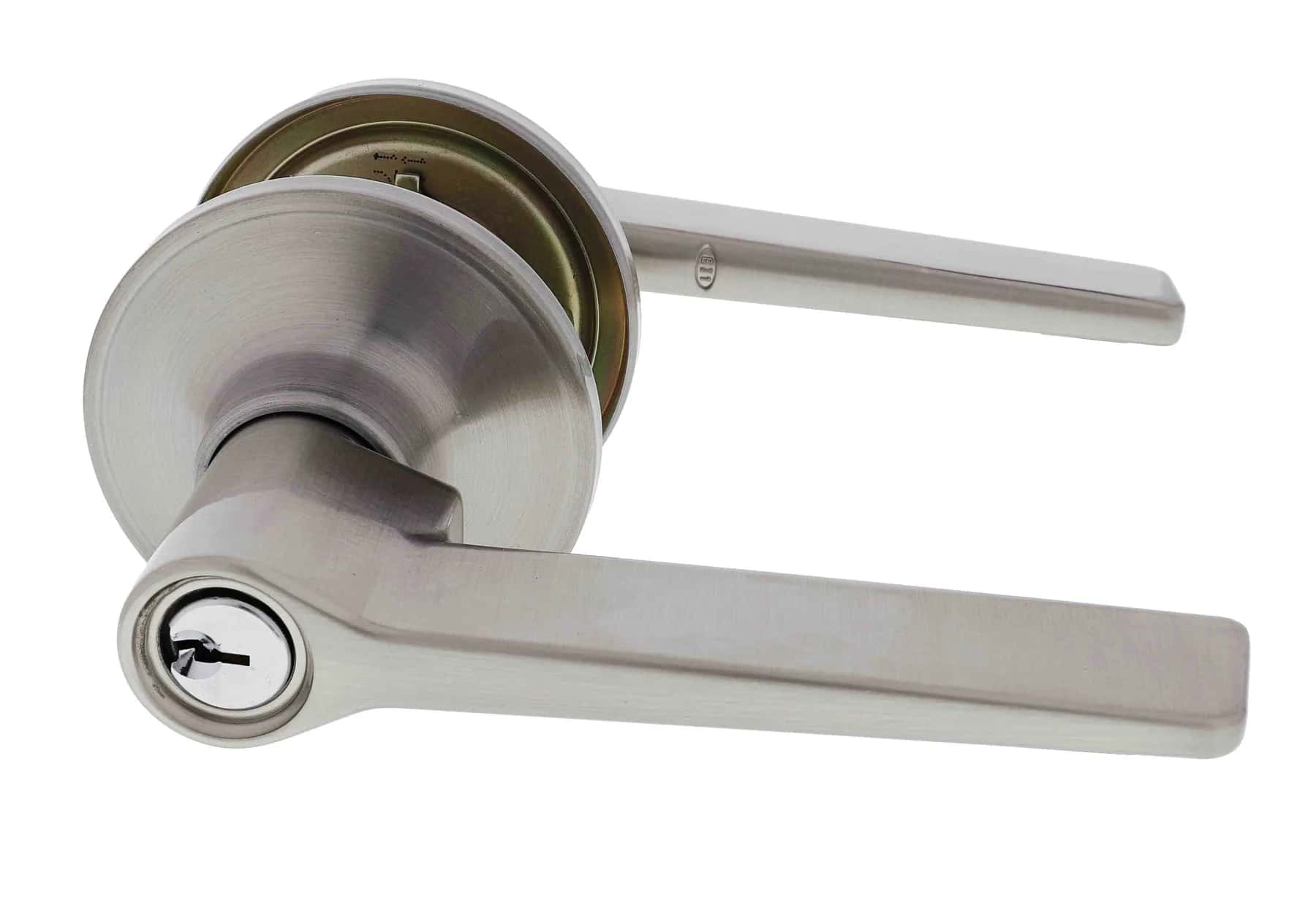 Satin stainless steel SL9000 entrance lever hardware