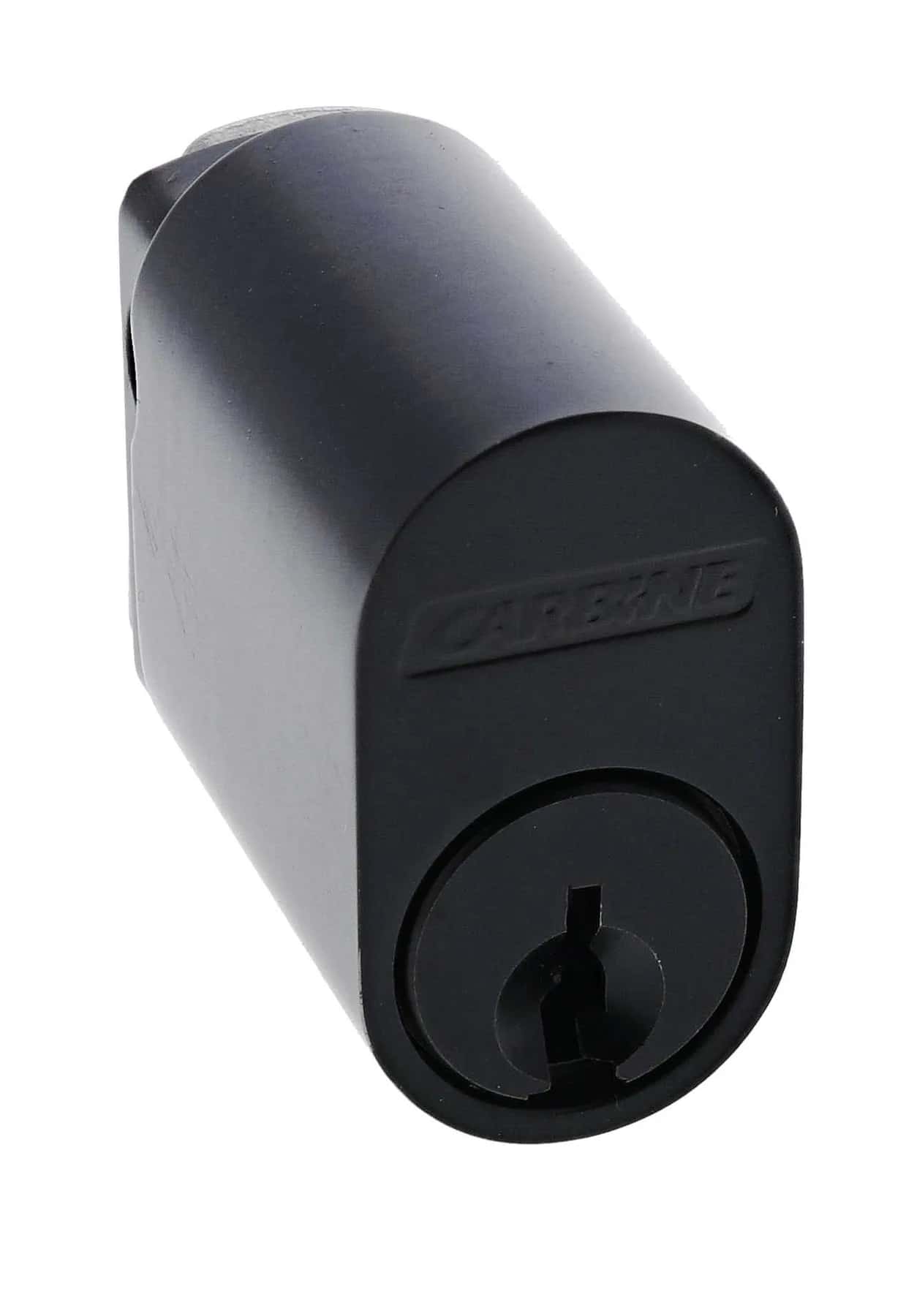 Black oval cylinder lock hardware