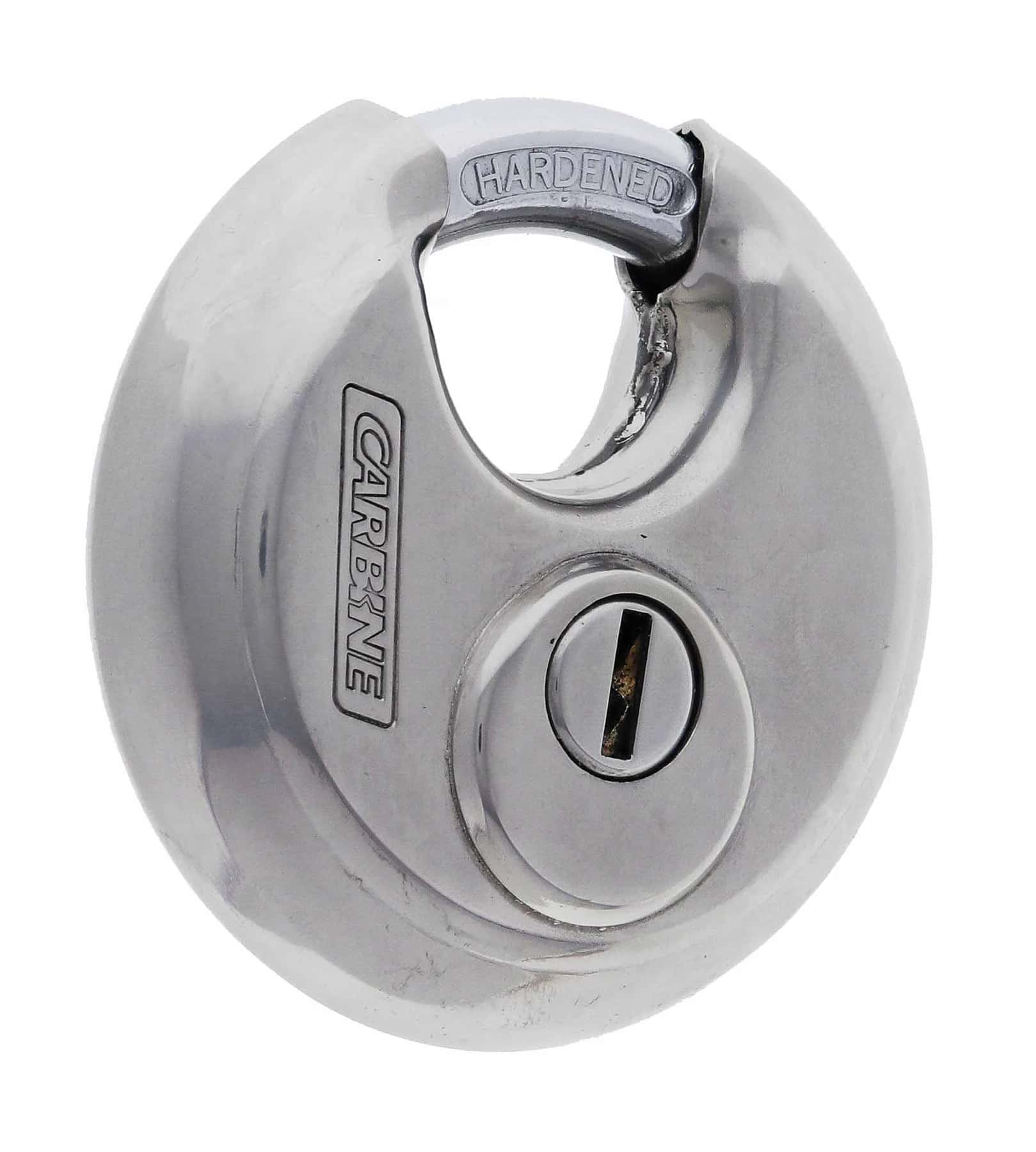 Disc padlock hardware