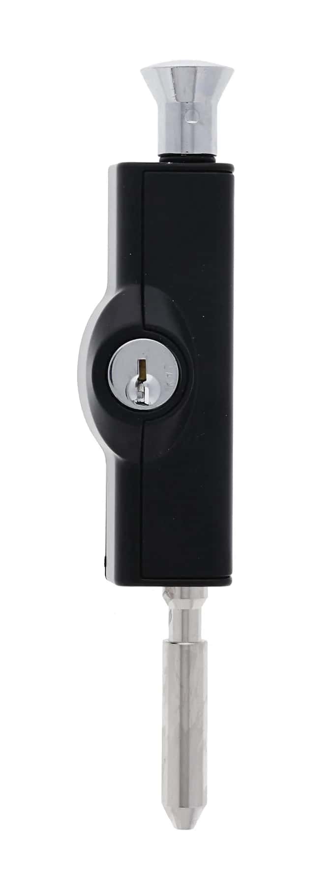 Black patio bolt lock hardware