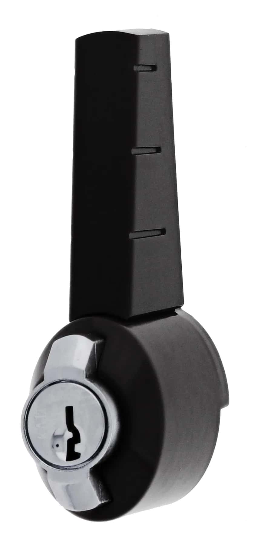 Black standard window lock hardware
