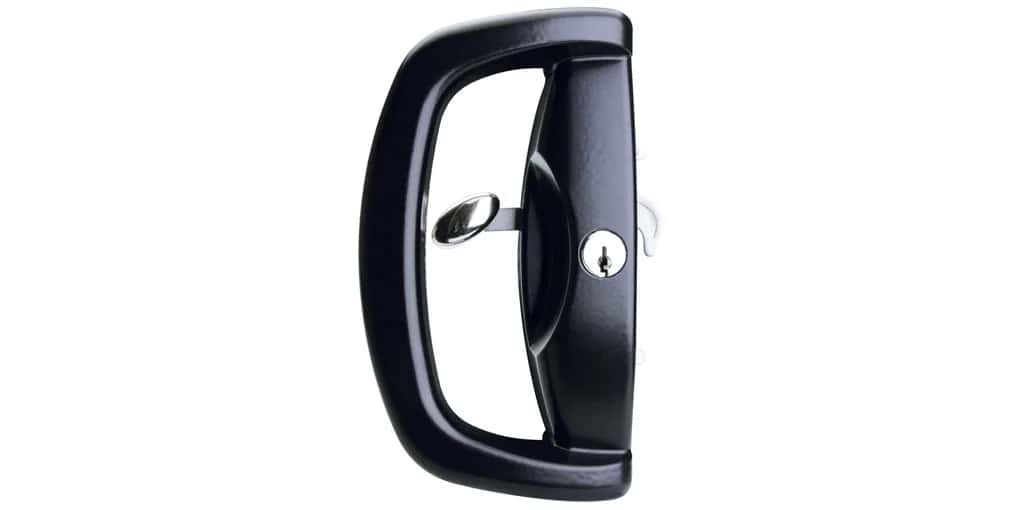 Sliding door lock hardware