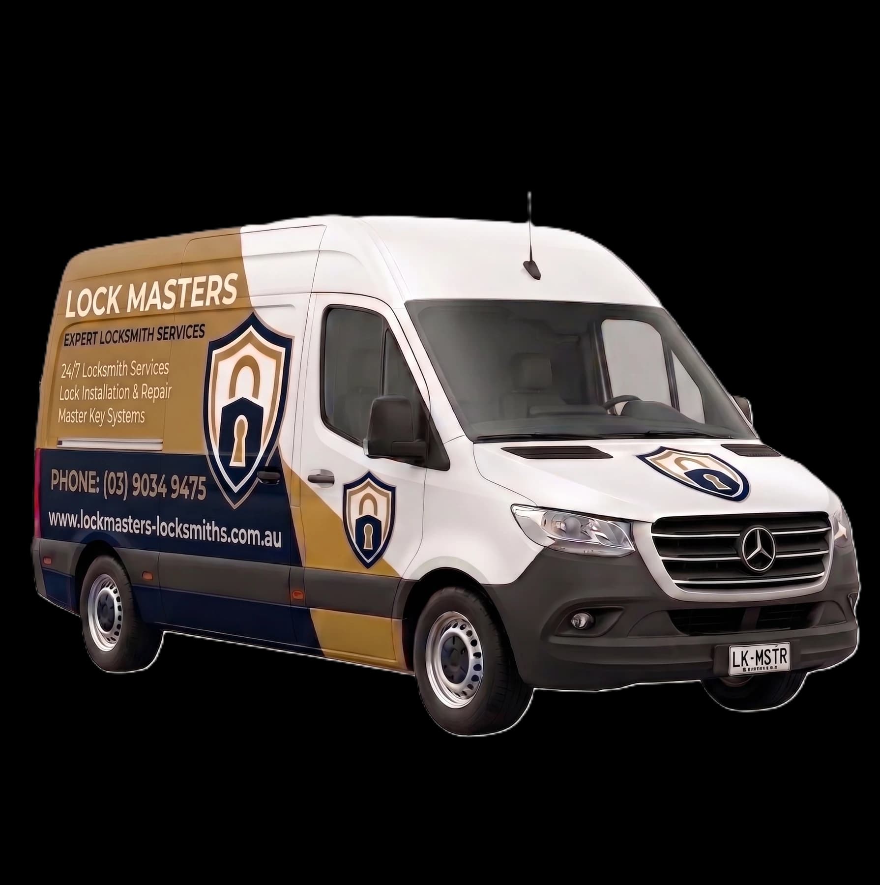 Lock Masters Melbourne locksmith service van