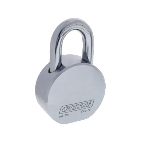 Round Padlock - Satin Steel